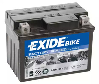 AGM124 EXIDE EXIDE SLA12-4 = AGM12-4
